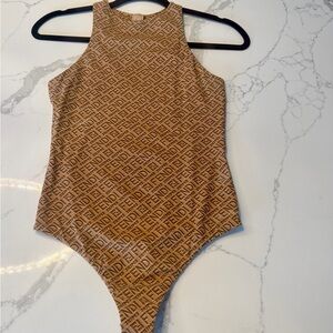 Fendi x Skims Monogram Tank Bodysuit
